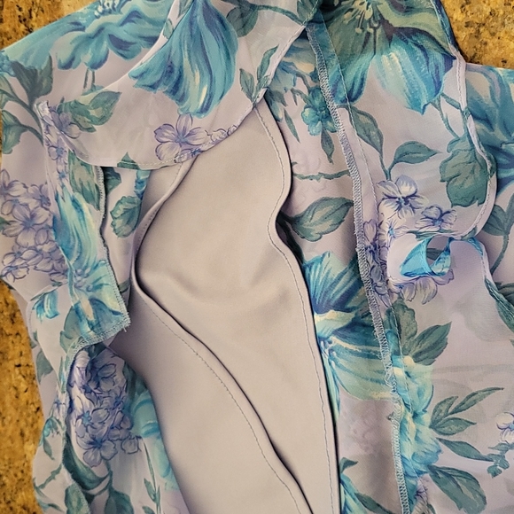 Vintage Positive Attitude Floral Dress - SZ 12 - Picture 9 of 9